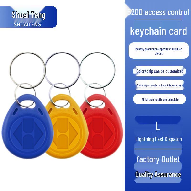 Rewritable 5200 Access Control Key Fob - Copy & Clone Community Access Card ID.