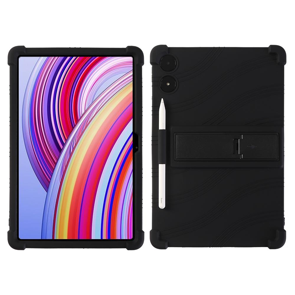 

Для Xiaomi Poco Pad 12,1 дюйма противоударный чехол Teclast Soft Silicon Stand Protective Shell 2024 гибкий устойчивый к царапинам чехол Redmi Pad Pro 12.1 чёрный