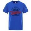 Summer Mens Coconut Tree Print On Islands Comfortable and Breathable Round Neck Tshirt Outdoor Urban Casual Top