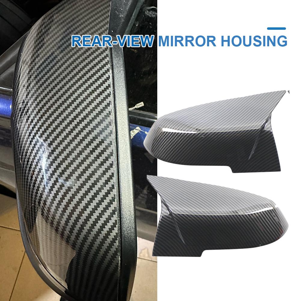 

2Pcs Side Mirror Cover Cap Black Rearview Replacement for BMW Series 1 2 3 4 X M 220i 328i 420i F20 F21 F22 F23 F30 F32 F33