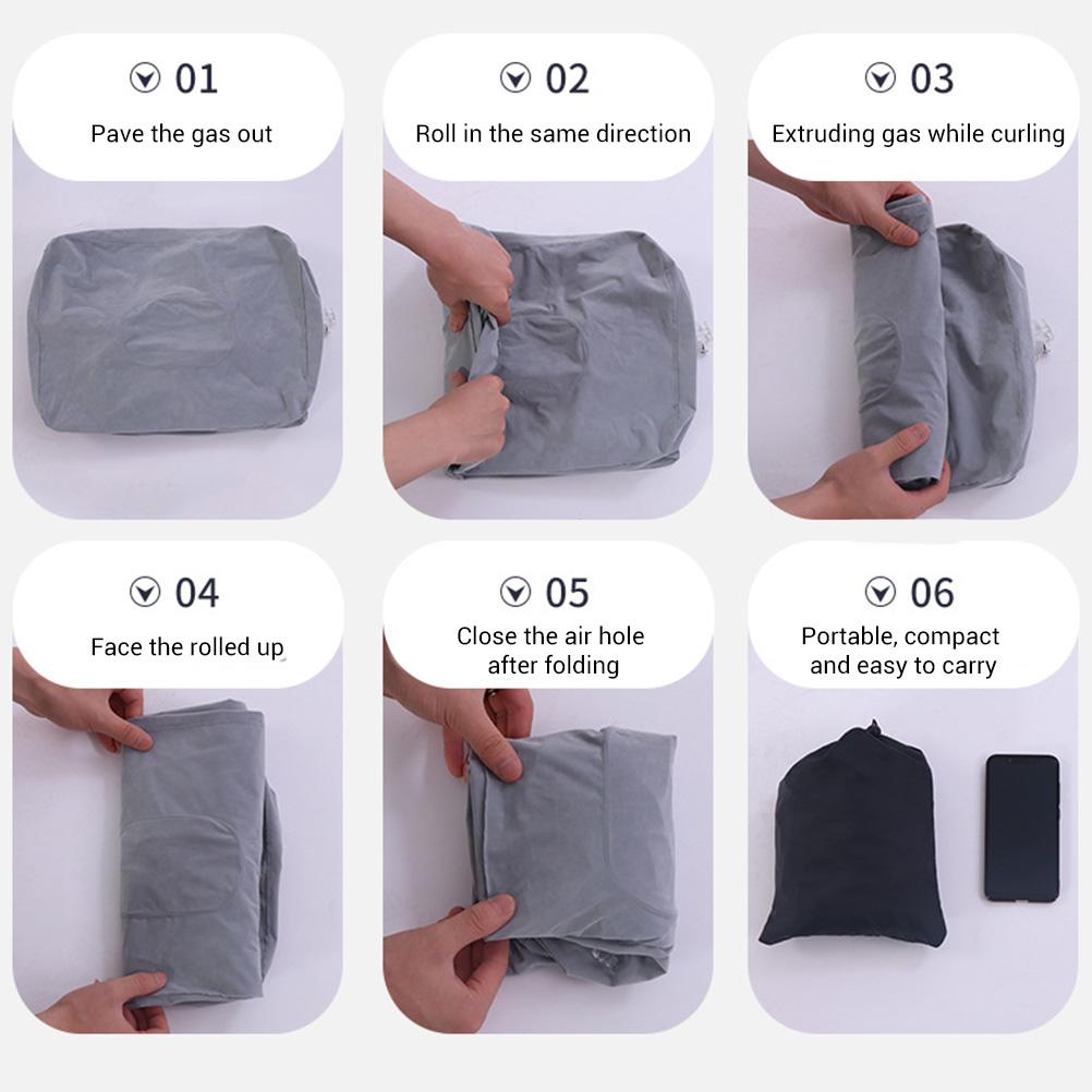 Inflatable Foot Rest Pillow Travel Foot Rest Kids Travel Pillow for Car Train Home Office