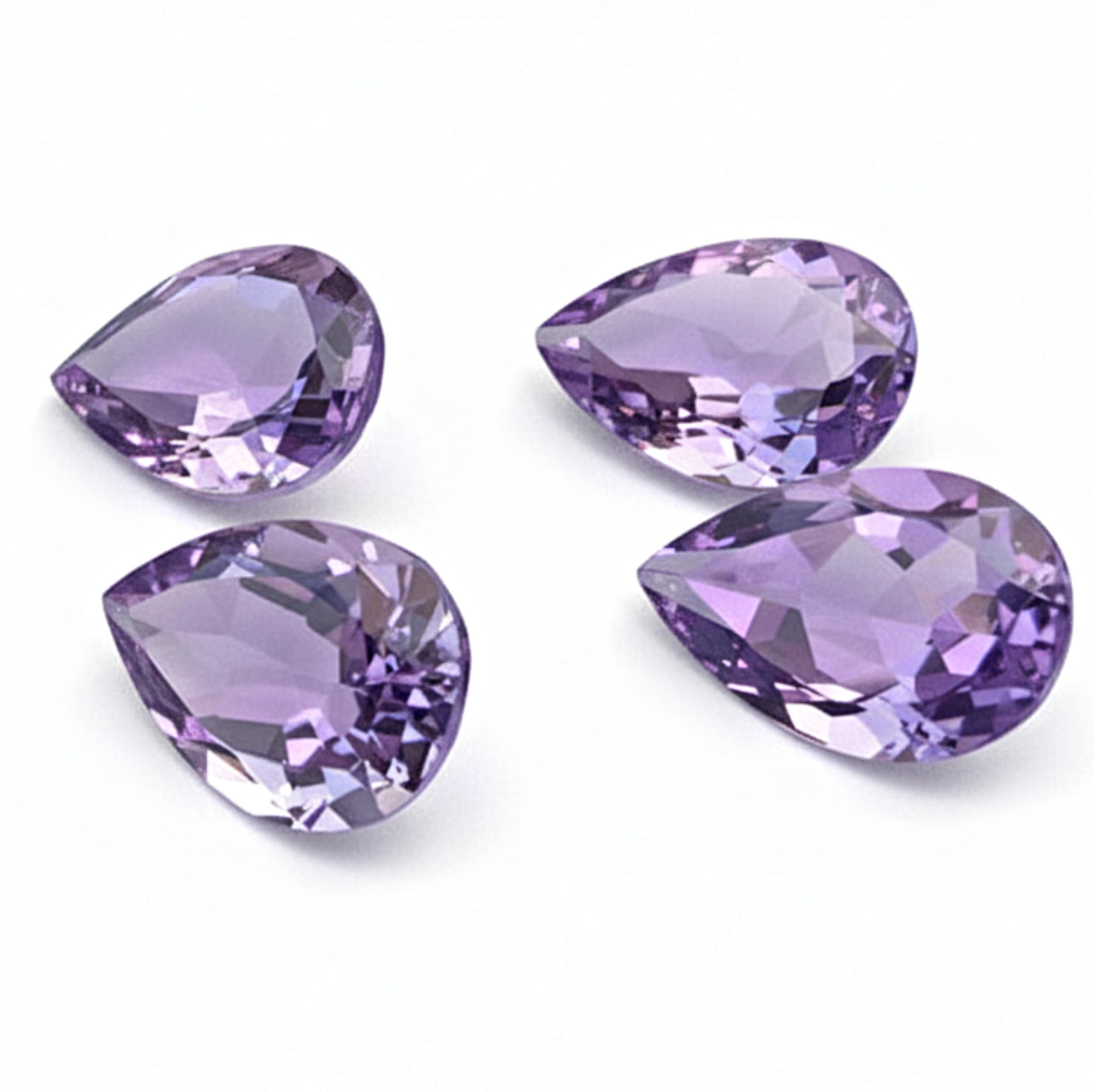 

AAA Grade Amethyst Gemstones - Tear Drop Cut Jewelry Making Stone 6x9mm фіолетовий