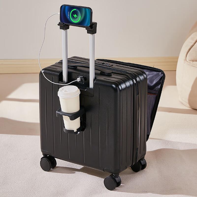 Front Opening Lightweight Spinner Carry-On Luggage