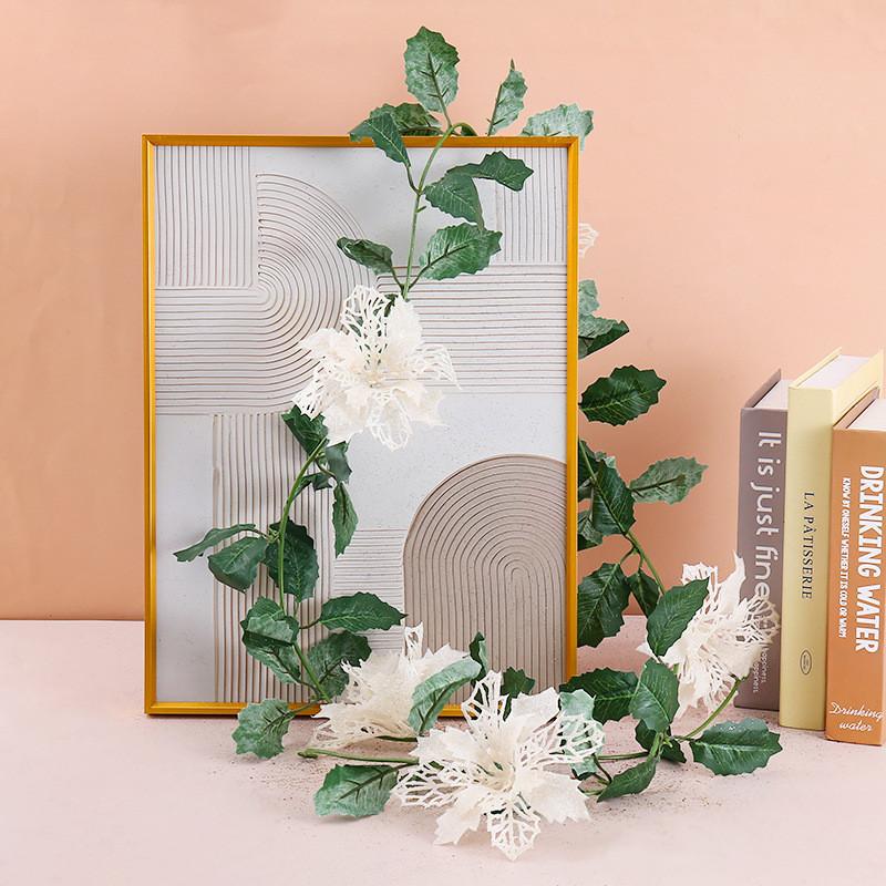 Christmas Party Decor With Hollow Glitter Vines For Seasonal Home Accent