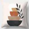 Art Plant Pillowcase 45Cmx45Cm Square Sofa Pillow Cover Abstract Cushion