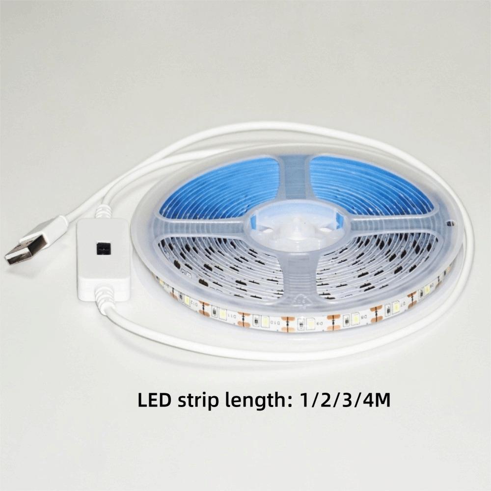 New 5V LED Light Strip Smart Dimmer 1/2/3/4M USB Night Lamp Easy To Instal Hand Sweep Control Night Lights