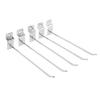 50Pcs Supermarket Shelf Hook Iron Strong Wear Resistant Flat Tip Peg Board Hook Slatwall Hanger