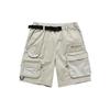 Street Series Straight Loose Fit Five-Point Shorts Men Shorts Stone-Gray T11M321806F-GY