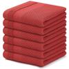 Olanly Kitchen Cotton Towels Honeycomb Breathable 100% Cotton Dish Cloths Reusable Absorbent Household Washable Cleaning Cloths