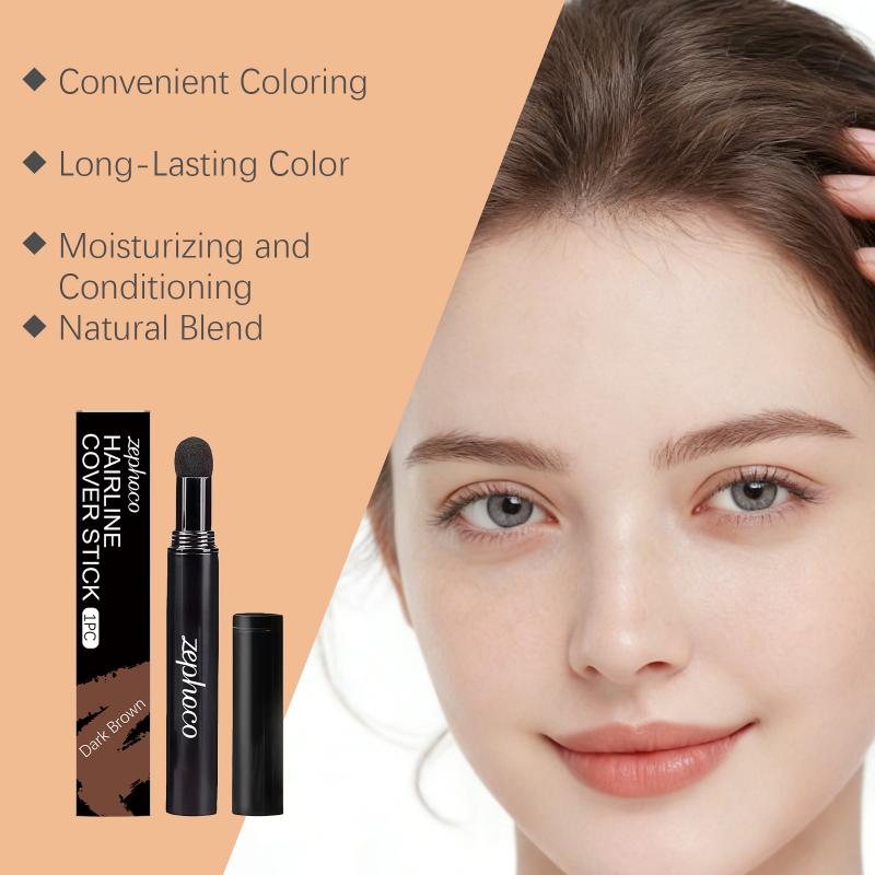 

Hair Line Modified Repair Stick Pen Instantly Black Root Cover Up Natural Hair Filling Hairline Shadow Powder Hair Coverage one size