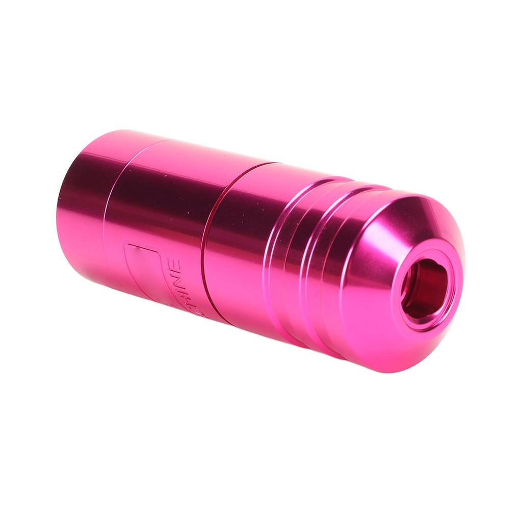 Roterande tatueringspenna RCA-gränssnitt Justera nålslaglängd Kort tatueringsmaskinpenna med klämkabel Rosa