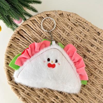 Cute Sandwich Rice Ball Pendant Plush Toy Doll Cute Sushi Doll Hanging Decoration Keychain