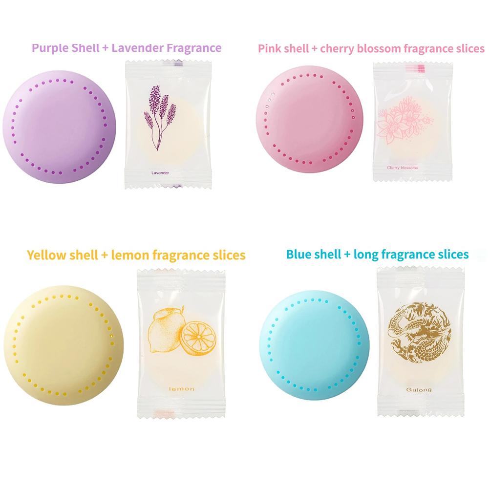 4pcs Car Solid Air Freshener Aromatherapy Fragrance Lasting Deodorization for Car RV Bathroom Supplies Car Home Toilet Deodorant