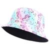 Children's Printed Cartoon Pot Hat, Baby Breathable Sun Hat, Beach Hat, Double-sided Can Wear JDKPM-05