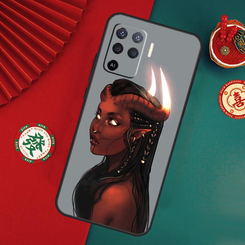 Devil Woman Case For Oppo A78 A98 A58 A38 A18 A54 A74 A94 A80 A60 A40 A96 A76 A16 A15 A17 A57 A5 A6 Pro