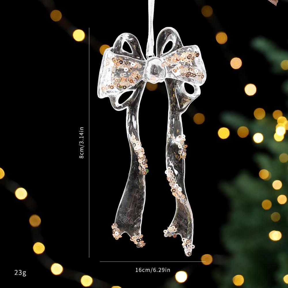 Ballet Girl Acrylic Christmas Tree Ornaments Christmas Snowflake Icicle Pendants  New Year