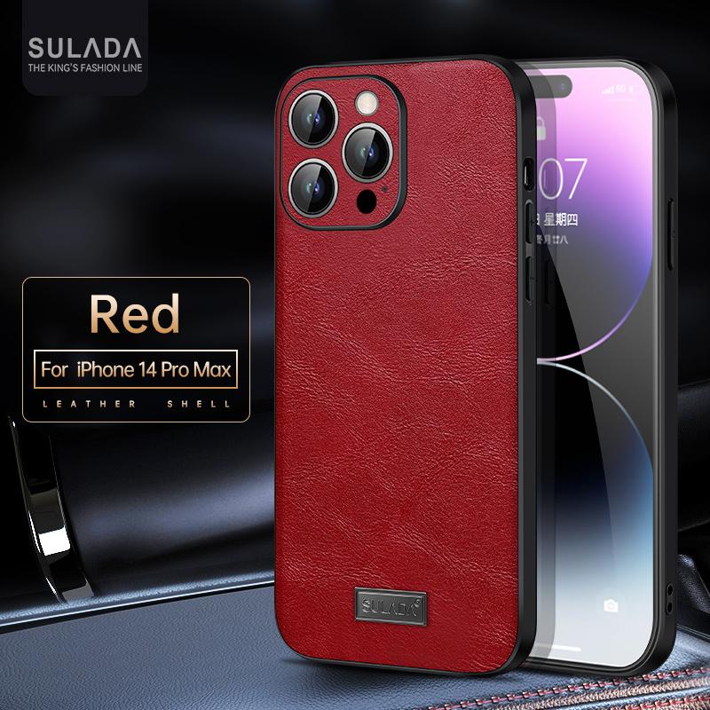 Business Sle Bla High Quality Leather Soft Phone Case for IPhone 17 Pro Max Air 16 E 15 Solid Color Shockproof Protective Cover