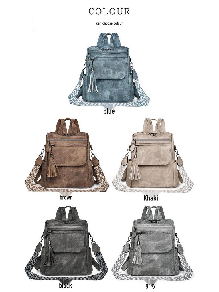 Women's 2024 Lightweight Cross-Border Backpack: Spacious, Casual Travel & Single Shoulder Bag for Outings