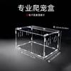 Acrylic Reptile Terrarium Small Pet Habitat Tarantula Gecko Scorpion Beetle Desktop Display Box With Thermometer Option