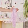 Solid Color Door Curtain Shiny Tassel Window Curtain Rose Flower String Curtain  Home Decor
