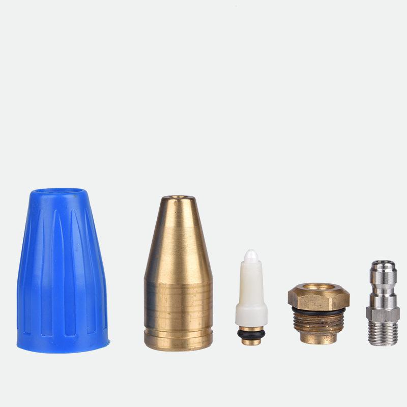 Vysokotlaká vodní pistole Rotační tryska Čistá měď Keramické jádro Vysokotlaký čistič Vodní pistole Speciální lotosová tryska