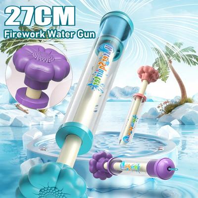 1-2PC Firework Water Gun for Garden Lawn Irrigation Outdoor Splash Water Spray Gun Firework Effect Squirt Gun Garden Supplies