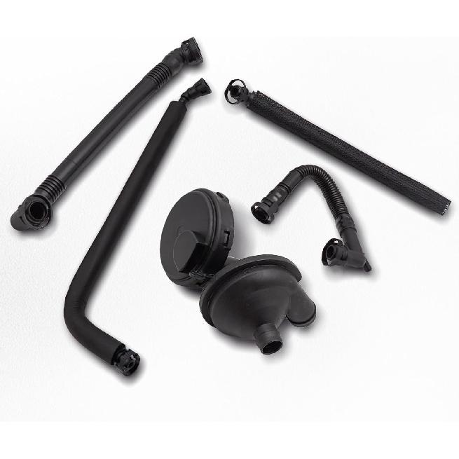 PCV Crankcase Vent Valve & Breather Hose Kit 5PCS for BMW E46 E39 E60 320i 323i 325 325i 325ci 328i 330i 330ci 330xi 525i 528i 11617501566