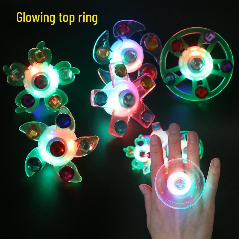 

Мигающие Светящиеся Вращающиеся Волчки Часы с Кольцом и Браслетом для Детей