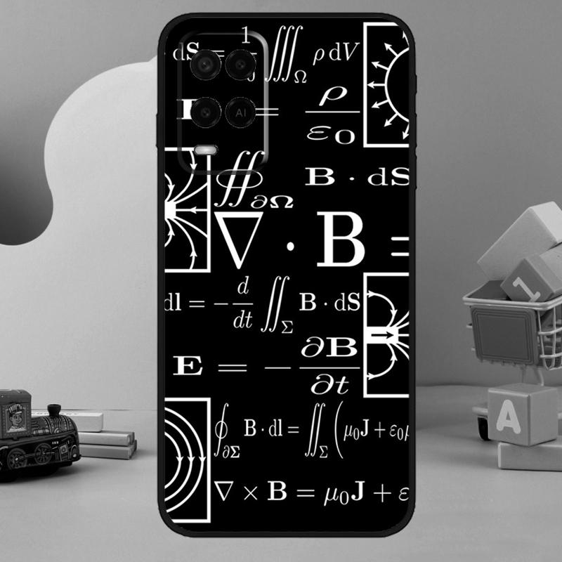 Physics Science Maths Formula Case For OPPO A17 A77 A57 A54 A53 S A31 A5 A9 A15 A52 A72 A91 A93 A74 A94 A16 A76 A96 Cover