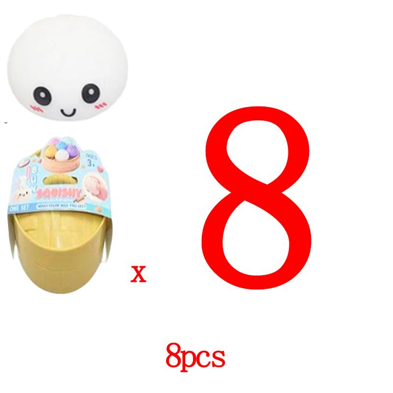 Steamed Stuff Bun Anti-Stress Ball Fidgets Durable Toy Dumpling Squishies Soft Slowing Rebound Foam Durable Toy Ultra-Soft Decompression