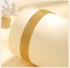 Waterproof Mesh Chain Bracelet Adjustable, 18k Gold Plated Link Braeclet  Non Tarnish Wholesale Jewelry