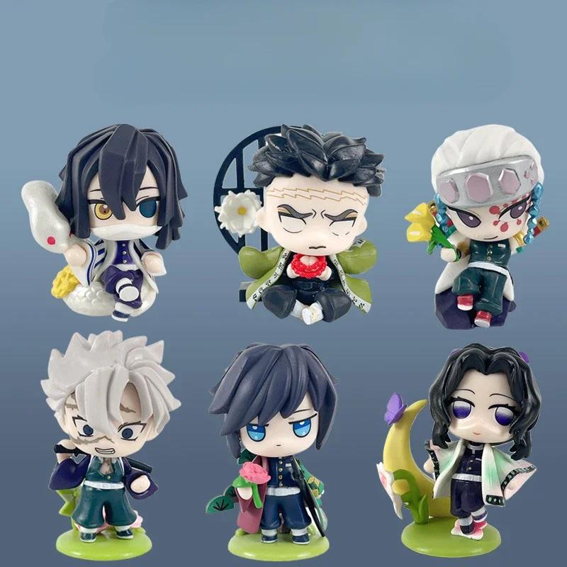 Demon Slayer Anime Model Figures Tanjirou Nezuko Zenitsu Mitsuri Kimetsu No Yaiba Action Figure Dolls Collection Birthday Gift