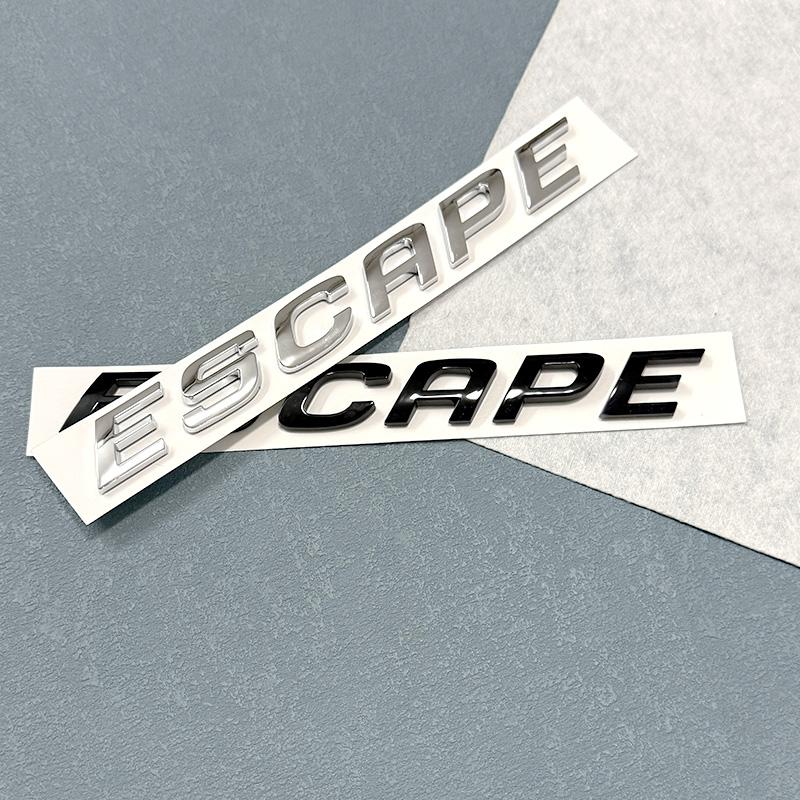 AAYT1 1pcs 3D ABS high quality ESCAPE car Emblem Fender side Rear tail trunk badge sticker Decal styling auto Accessories