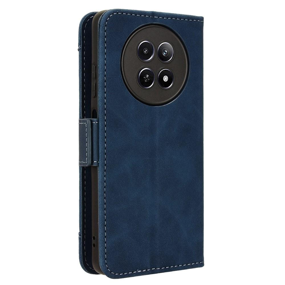 Realme 12 Flip Case, Card Slot, Navy Blue