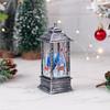 Christmas Snowman & Santa Candle Lantern - Holiday Night Light & Decor Ornaments
