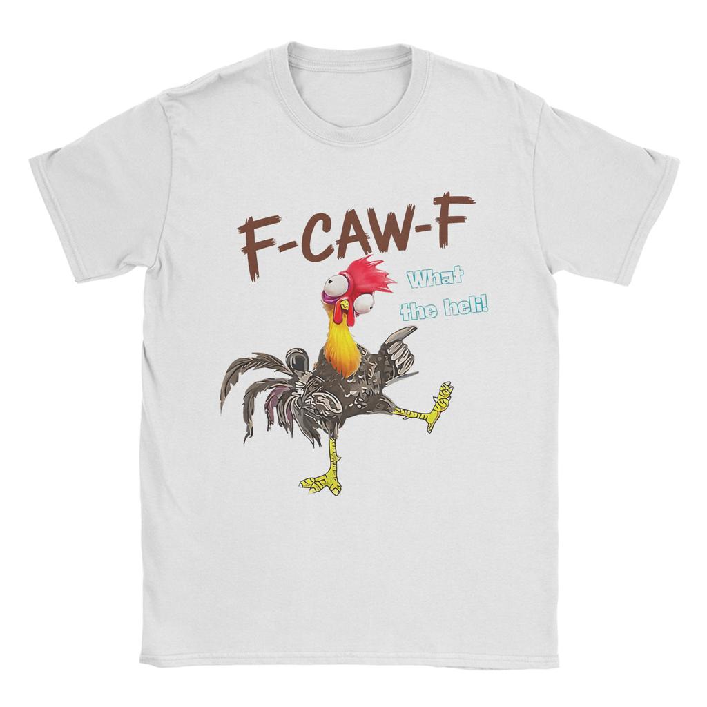 Funny FCawF Chicken FCAWF Chicken Men T Shirt Vintage Tee Shirt Short Sleeve Crew Neck TShirts 100 Cotton Gift Idea Clothes