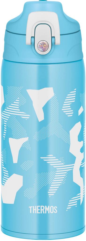Thermos Su Vakumlu Yalıtımlı Mavi Doğrudan Anaokuluna veya BLWH Şişesine Gitmek İçin, 2 Yollu Şişe, 0.6L/0.63L, Beyaz, İçme, Bardak ile Birlikte Gelir