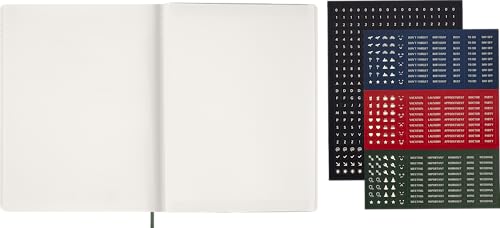 Moleskine 2026 Essential Weekly Diary, 12-Month Planner, Starting In January, Vertical, XXL Size (22cm X 28cm), Myrtle Green, DSESNK1512WN7Y26