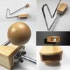 MIMIA Vibraslap Hamburger Steak Entertainment Wooden Percussion Instrument Sound Effects Vibration Sound Theater