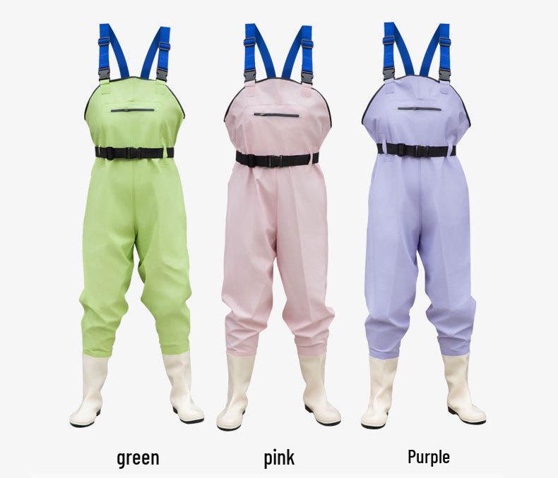 Women's Waterproof Fishing & Wading Pants - One-Piece High-End Design for Outdoor Activities