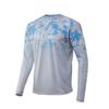 T-shirt da pesca HUK a maniche lunghe con girocollo, anti-ultravioletti, ad asciugatura rapida, leggera e traspirante per esterni