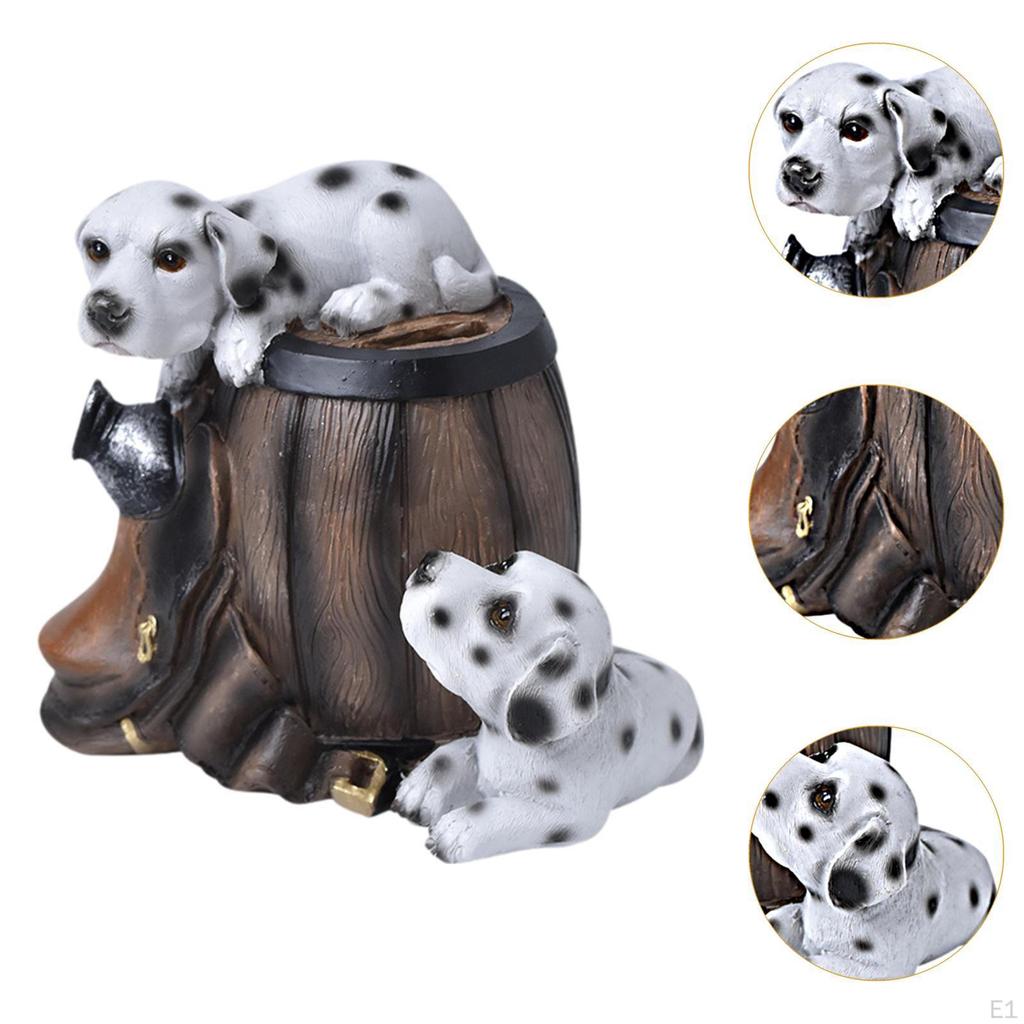 Dog Figurine Piggy Bank Money Save Saving Pot for Coffee Table Entryway Bookshelf
