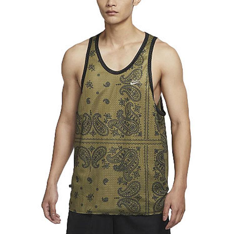Nike Gilet Senza Maniche Traspirante Dri-Fit Fiore di Anacardio Uomo Top Verde Atomico DH7372-378