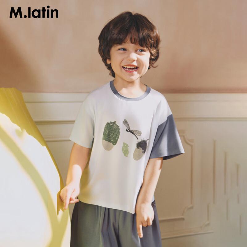 M.Latin Kids  Dragonfly Modal Antibacterial Short Sleeve Loungewear Set 130cm