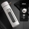 One Click Opening Tea Separation Cup Anti-Scald Infuser Tumbler Glass Water Bottle  Office Home Use