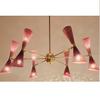 Pink Diablo Cone Artistic Sputnik Light Elegant Chandelier For Home Interior 6 Arms 12 Light