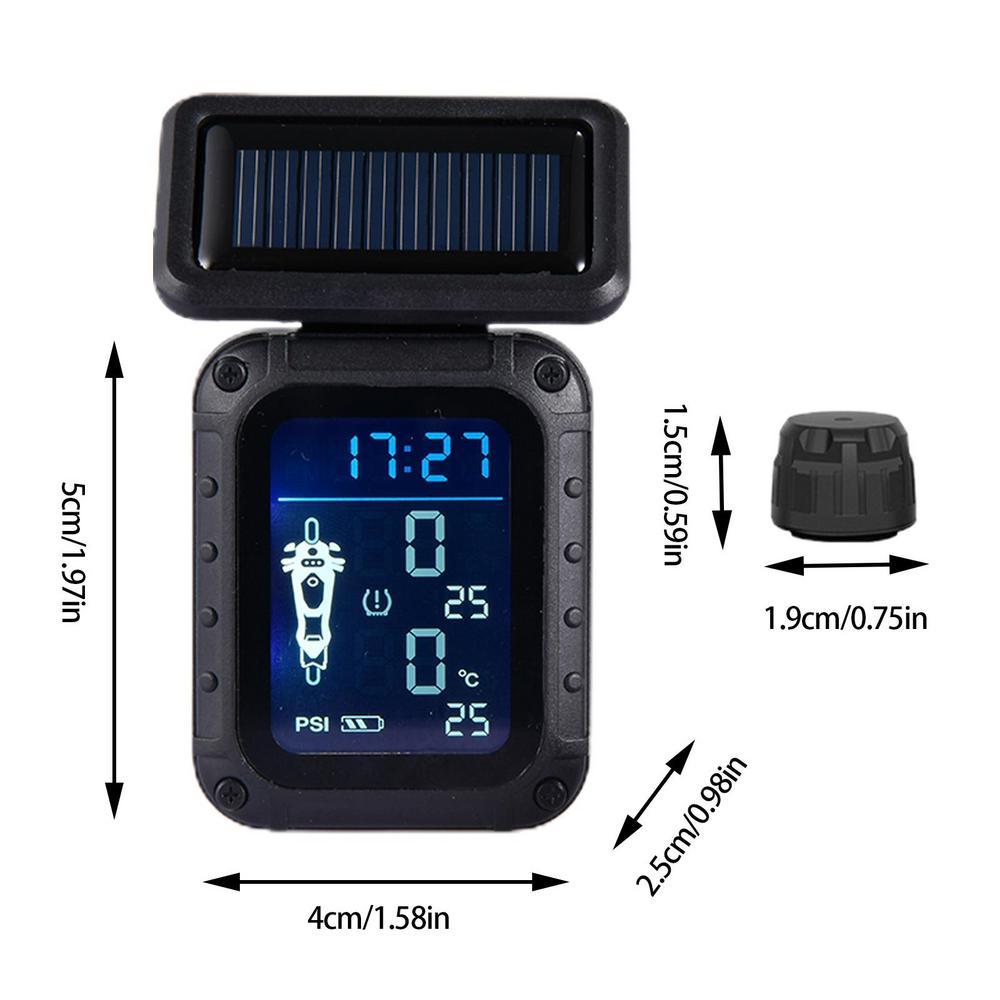 

Tpms Sensor Wireless Tire Pressure Monitor Car Accessories For Real-Time Monitoring Bicycle Motorcycle Vehicle Truck