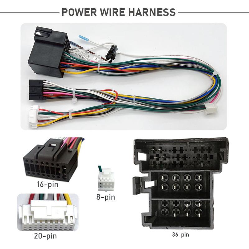 Car Radio Cable RNC2 Wire Harness Adapter with CAN Bus Decoder for Renault Modus Trafic Laguna Master Scenic Kangoo Clio Megane2