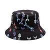 Hiphop Funny Fish Pattern Panama Summer Sunscreen Fisherman Hat Women Man Fashion Decorate Bucket Hats Reversible Fisherman Hat