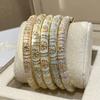 Traditional Flower Bangle Enamel Women's Hand Bracelet Handicraft Vintage Cloisonne Bangle  Ladies